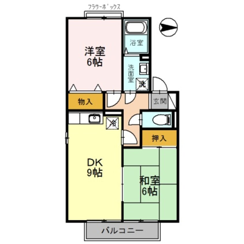 間取図 カーサリンピオＢ棟