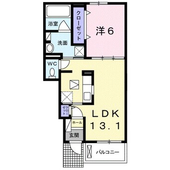 間取図 Belle Crest Ⅱ