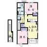 プランドール３ 2LDKの間取り