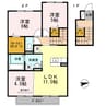 パークフォレスト Ｂ棟 3LDKの間取り