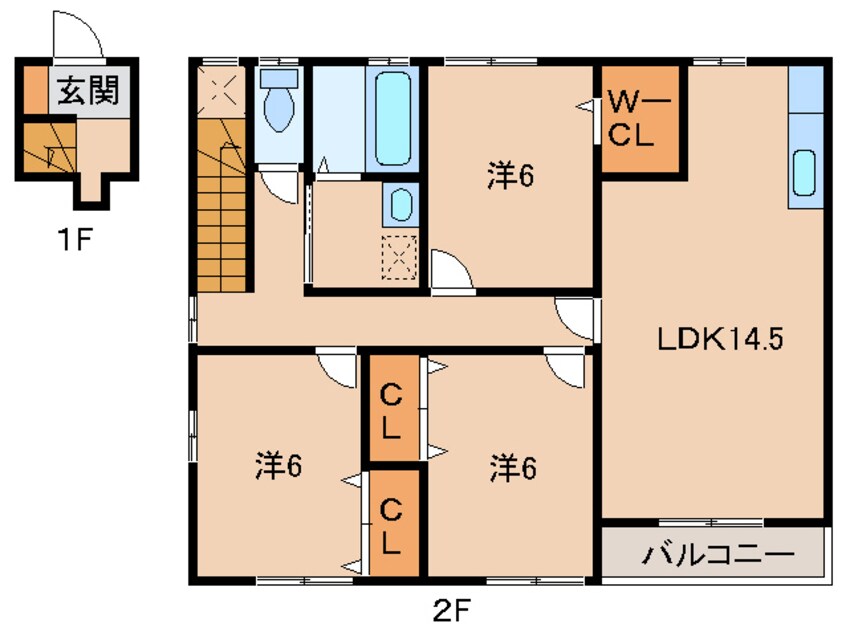 間取図 松ヶ丘xevo 2F