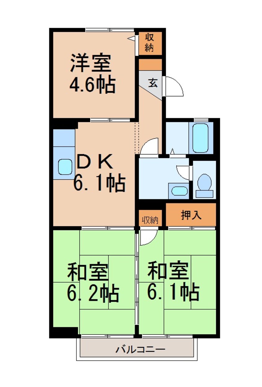 間取図 ファミール前島Ⅱ