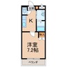 レジデンス塩屋 1Kの間取り