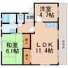 きのくに線・紀勢本線/箕島駅 徒歩3分 1階 築34年 2LDKの間取り