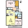 阪和線・羽衣線/和歌山駅 バス:35分:停歩3分 1階 築浅 2LDKの間取り