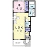 タラーアイル 1LDKの間取り