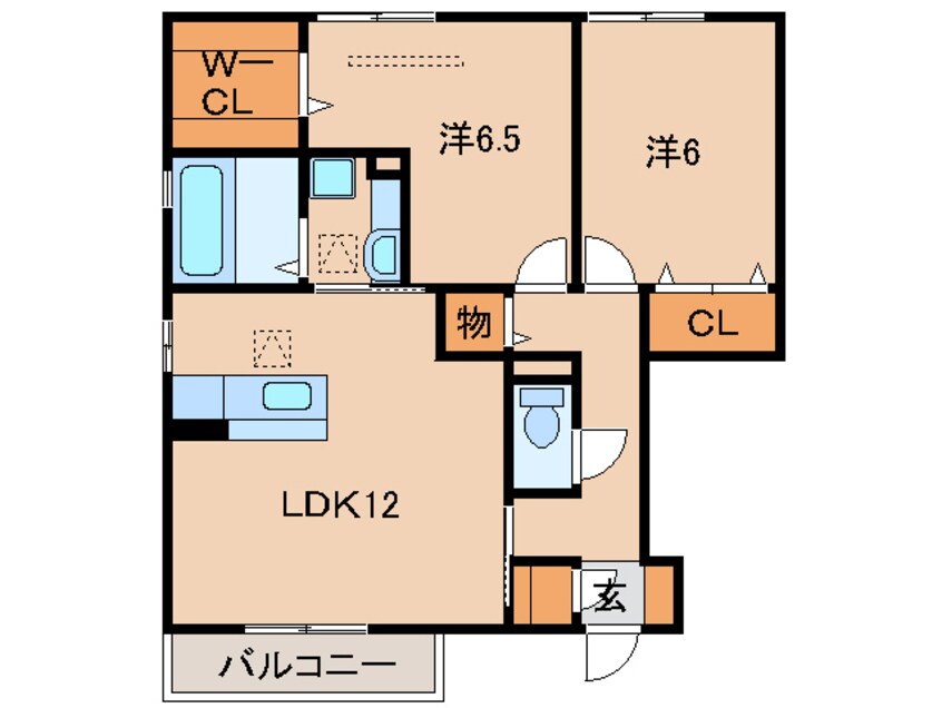 間取図 Ｄ-ｒｏｏｍ栄谷