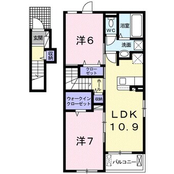 間取図 紀州鉄道/紀伊御坊駅 徒歩15分 2階 築2年