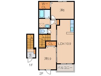 間取図 カルム岡田