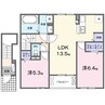 きのくに線・紀勢本線/黒江駅 徒歩16分 2階 1年未満 2LDKの間取り