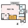 Provence Ⅳ 1Rの間取り