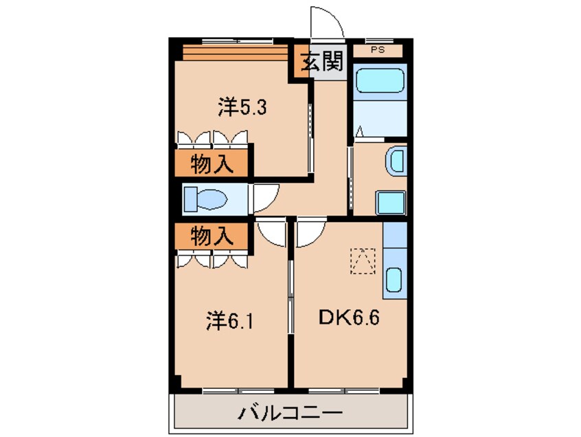 間取図 シャルマンコート