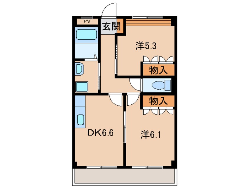 間取図 シャルマンコート