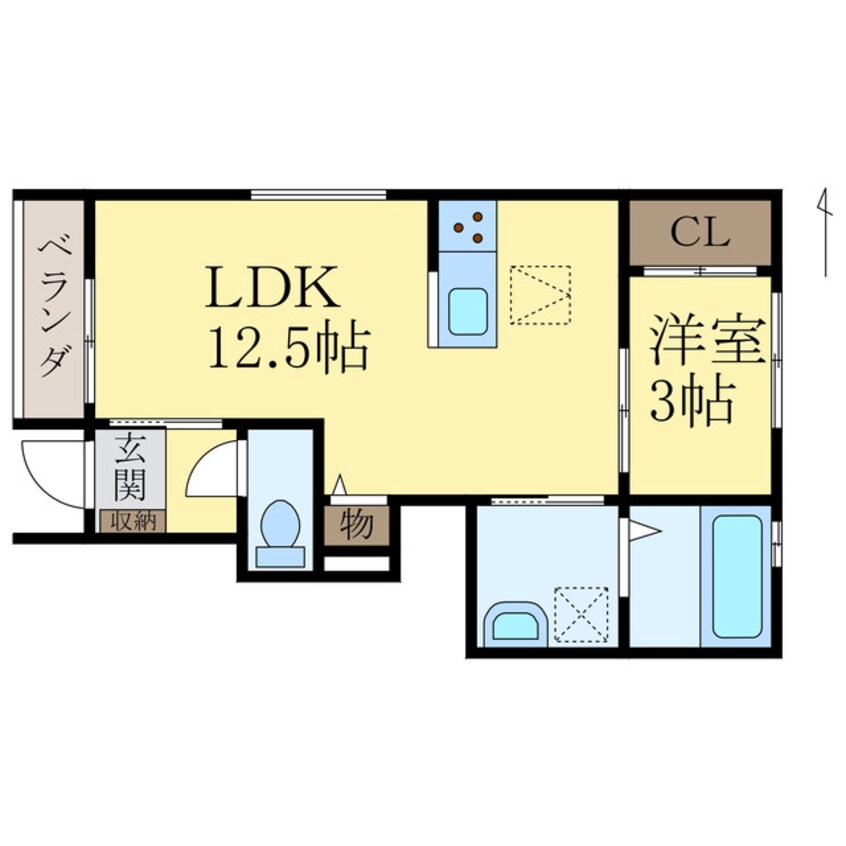 間取図 クラウンハイツplus今福1丁目