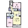ハピネス・ブルックⅡ 2LDKの間取り