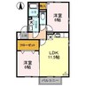 メゾン プレミールA棟 2LDKの間取り