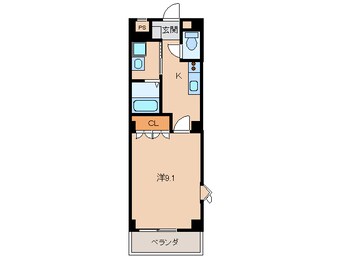 間取図 ピースフル モア メルセ