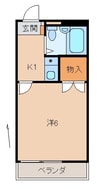 ＰｉＰｉハウス打越町 1Kの間取り