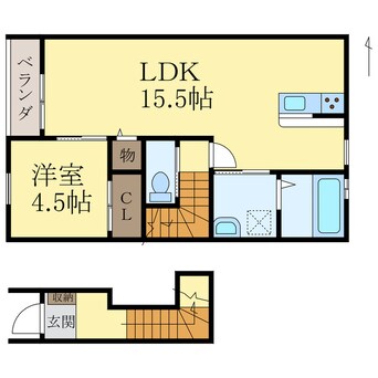 間取図 クラウンハイツplus今福1丁目