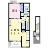きのくに線・紀勢本線/海南駅 徒歩11分 2階 築11年 1LDKの間取り