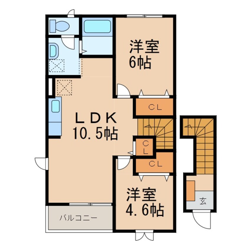 間取図 メゾンコニファーⅡ