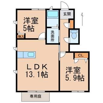 間取図 フローラル・アイⅡ
