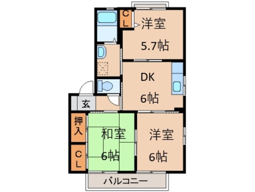 間取図 シャーメゾンＭ