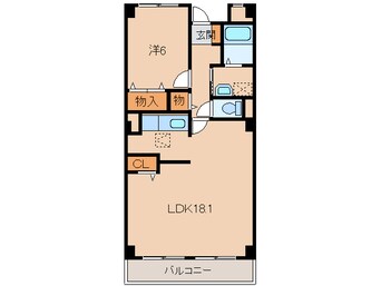 間取図 きのくに線・紀勢本線/紀三井寺駅 徒歩14分 1階 築24年