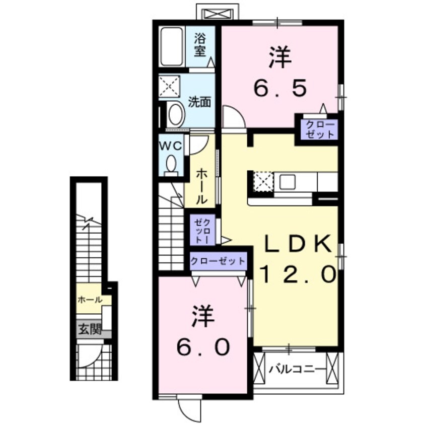 間取図 プラシードカーサＢ