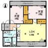 きのくに線・紀勢本線/海南駅 バス:6分:停歩11分 3階 築35年 2LDKの間取り