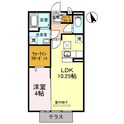 Ｄ-ｒｏｏｍ ＭＡＬＤＡ Ａ棟の間取図