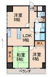 Wajima小雑賀マンション 3LDKの間取り