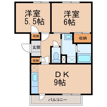 間取図 きのくに線・紀勢本線/海南駅 徒歩5分 3階 築29年