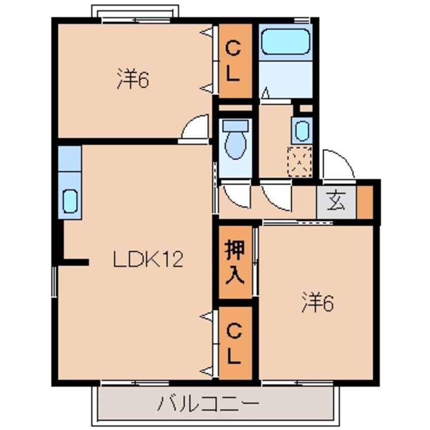 間取図 ハイツセリーヌ