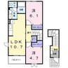 チェリークイーン 2LDKの間取り