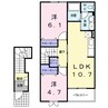 きのくに線・紀勢本線/道成寺駅 徒歩22分 2階 築22年 2LDKの間取り