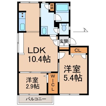 間取図 きのくに線・紀勢本線/海南駅 徒歩8分 2階 築35年