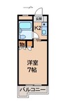 シティーコーポ吹上 1Kの間取り