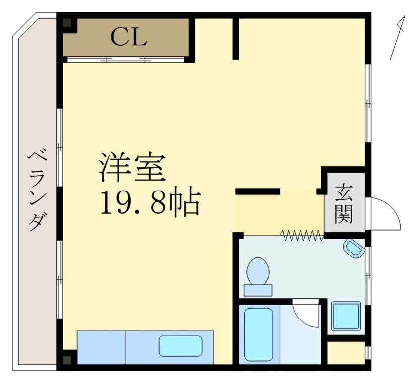 間取図 リベラルパレス堀止