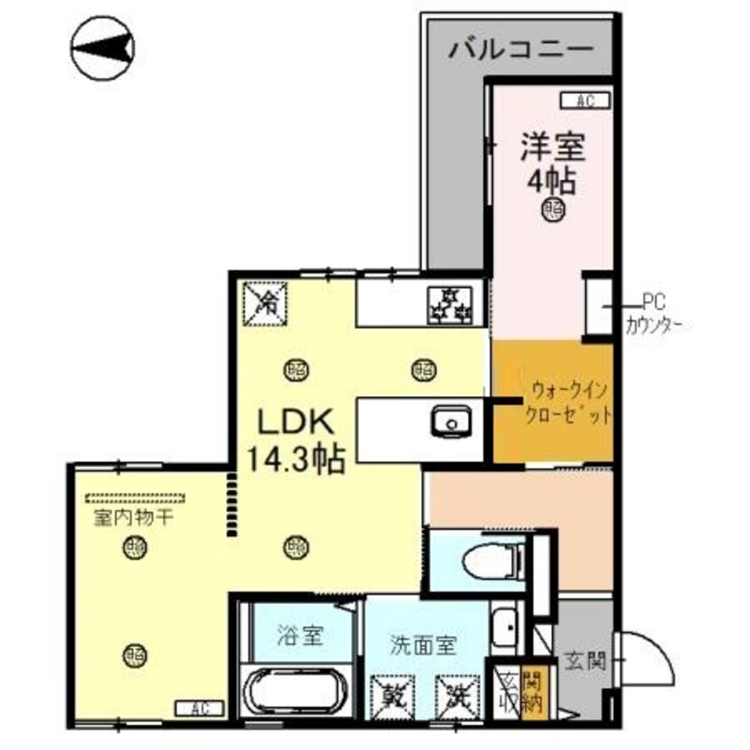 間取図 D-ROOM杉ノ馬場