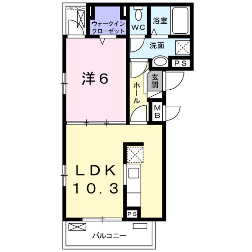 間取図 ヴィラ・コスタリカ