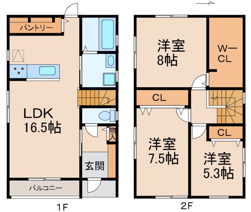 間取図 It's毛見Ｂ