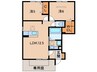 D-room西浜Ⅱ 2LDKの間取り