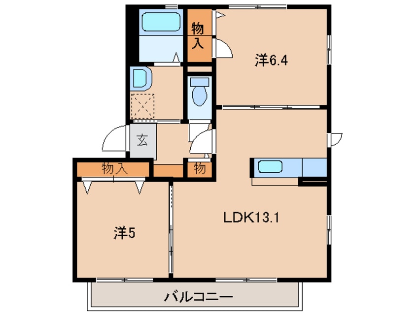 間取図 シャーメゾンうの