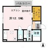 あーばんはいつ神前 A棟 1Rの間取り