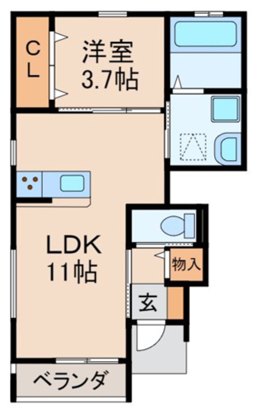 間取図 クラウンハイツ紀三井寺Ⅲ
