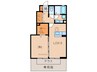 D-roomシルクマム 1LDKの間取り