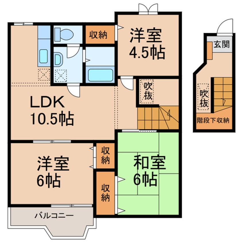 間取図 ラフィネ花水木