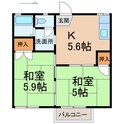 フォーブル若葉の間取図