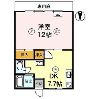 間取図 きのくに線・紀勢本線/箕島駅 徒歩8分 1階 築37年